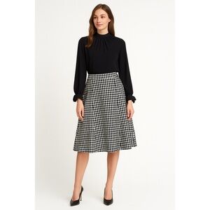 Banana Republic Women’s Black Blouse Long Sleeves High Neck, Size S